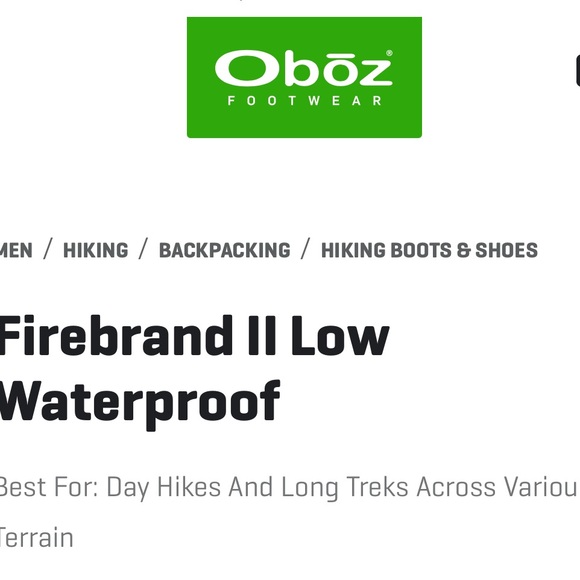 🔥NEW🔥 Oboz Men's Firebrand 2 Low Profile Waterproof Hikers with box! - Picture 3 of 15